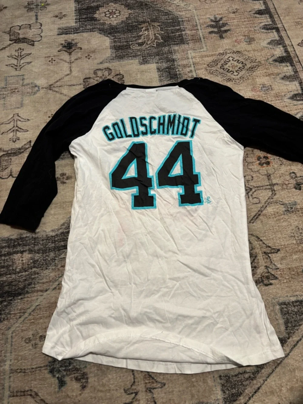 Women’s D-Backs Raglan Baseball Tee - Picture 3 of 3